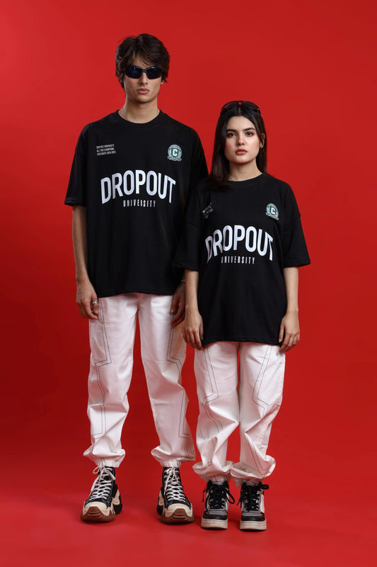 Dropout University Oversized Black Jersey
