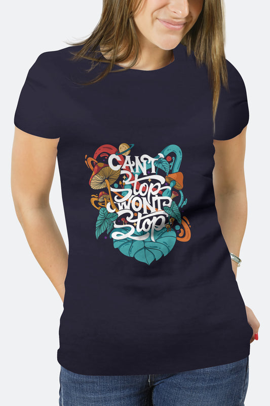 Can't Stop, Won't Stop - Artistic Graphic T-Shirt
