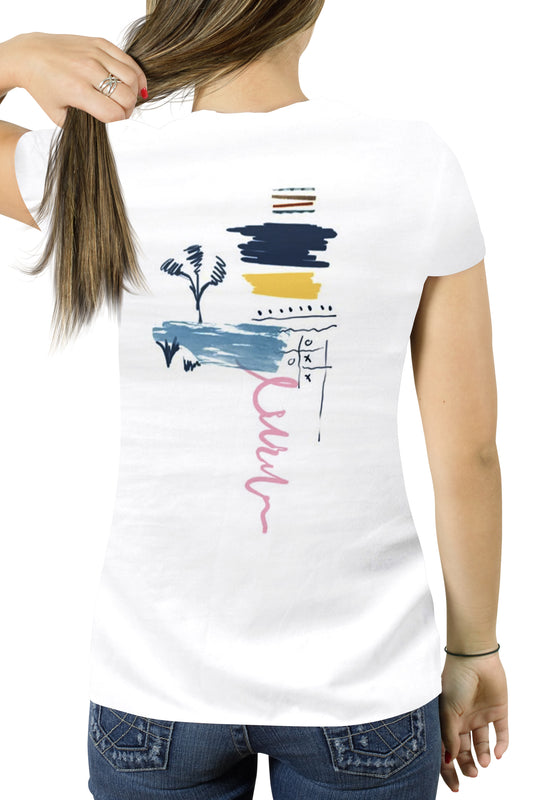 Abstract Art Graphic T-Shirt – Minimalist Hand-Drawn Design